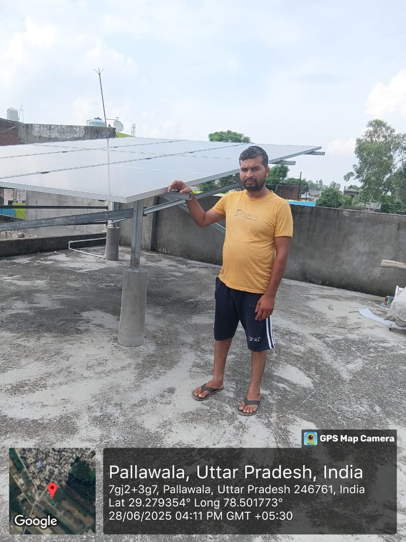 Residential Solar Installation in Pallawala, UP