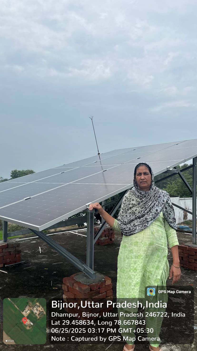 Parvinder Kaur - Ground Mounted Solar Installation